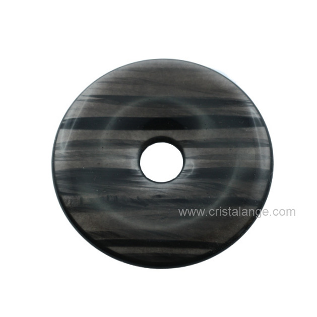 Donut obsidienne lamellée (obsidienne à lamelles)