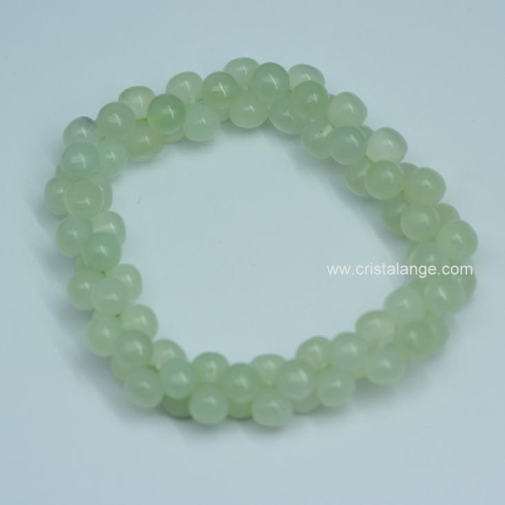 Découvrez le pouvoir des pierres en lithotherapie avec ce bracelet en jade de Chine, pierre semi précieuse verte et bien d'autres sur le site de vente en ligne de bijoux pierres Cristalange.com