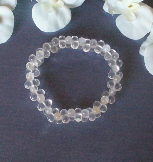 Rock crystal quartz Bracelet 8 Shape