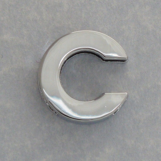 C chrome steel letter