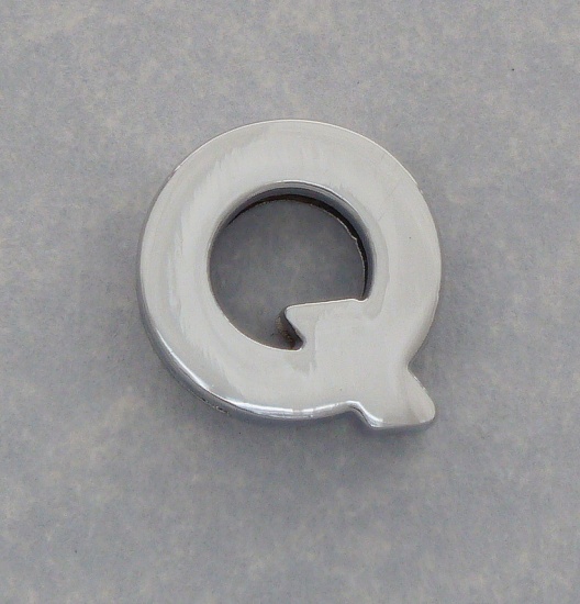 Q chrome steel letter