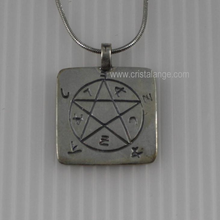 Silver health Amulet with chain