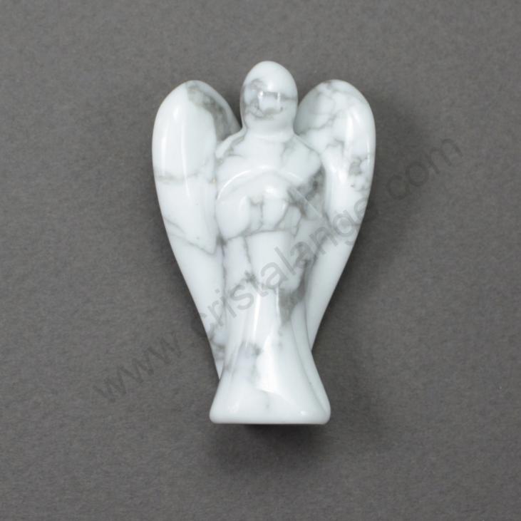Howlite gemstone: white angel