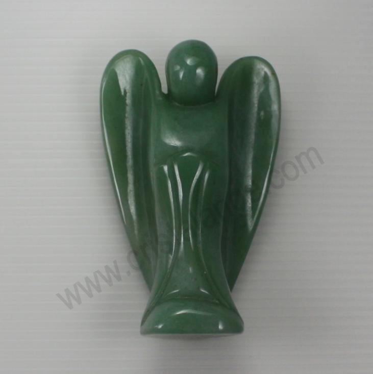 Green aventurine gem angel – 10 cm