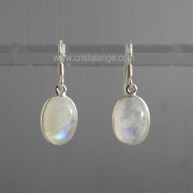 Carla moonstone silver earrings