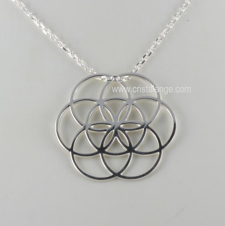 The Seed of Life: silver necklace