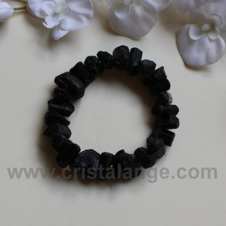 Rough black tourmaline bracelet