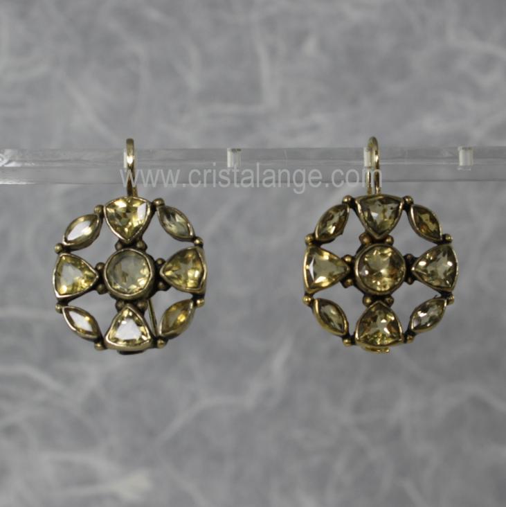 Basilissa citrine silver earrings