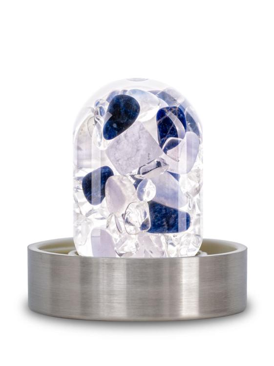 Sodalite chalcedony rock crystal hydrating gemstone water base for mobile bottle
