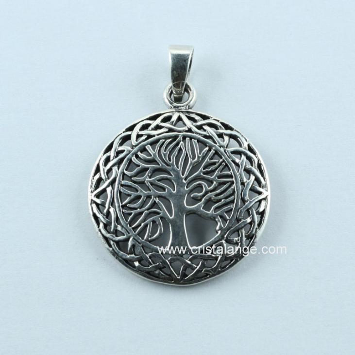 Gaidik Tree of Life silver pendant - Kabbalah