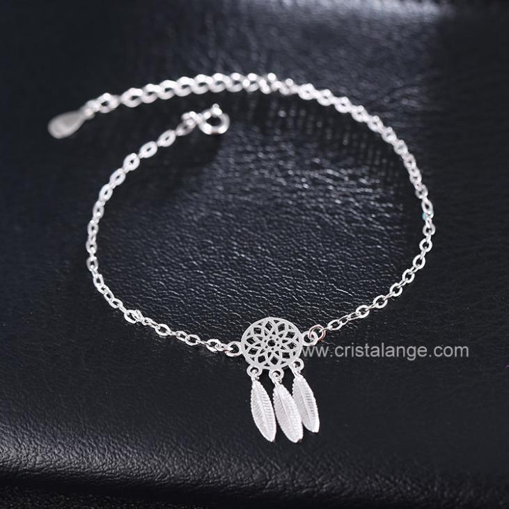 Silver Dreamcatcher chain bracelet