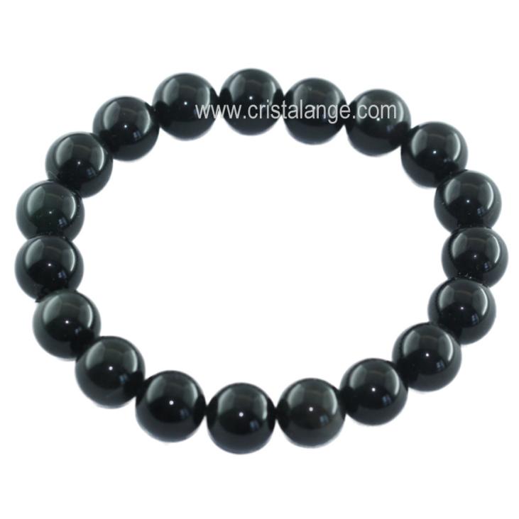 Heaven's obsidian beads bracelet