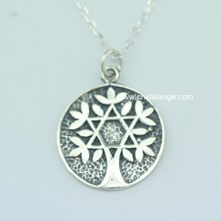Tree of life and Salomon seal necklace