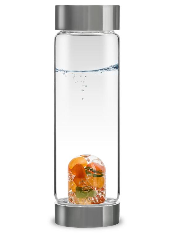 Breakfast water gemstone orange calcite mobile bottle