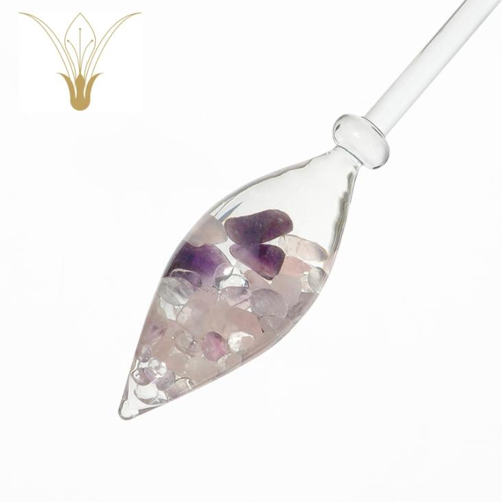 Utilize the crystal elixirs (gemstone water) to enhance your well being with rose quartz, amethyst and rock crystal, natural semi precious stones on cristalange.com