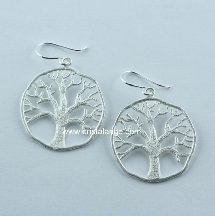 Tree of life earrings - kabbalah