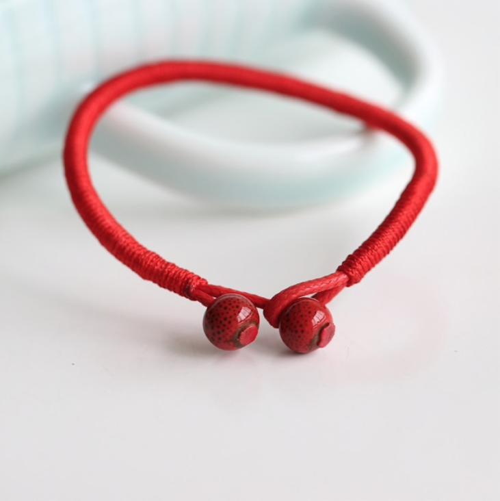 Lucky compassion bracelet - red link (x2)