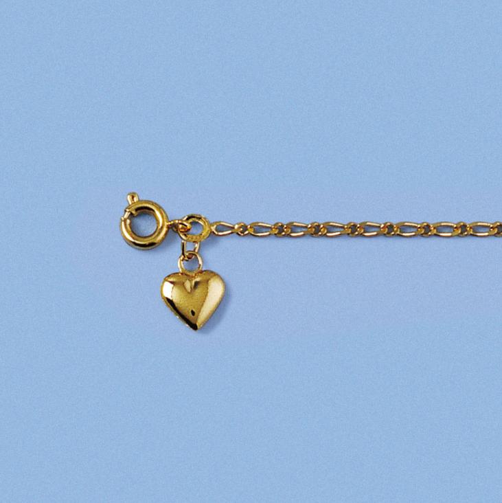 Ederna heart bracelet in gold plated