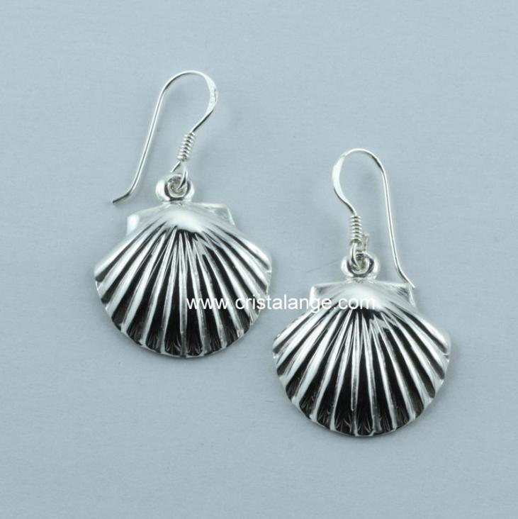 Compostelle silver earrings