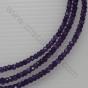 Three necklaces in one with this amethyst necklace to use the healing properties of this semi precious stone