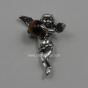 Guardian angel with a tiger’s eye bead