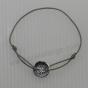 Marie Laure T «chance» silver coin on link bracelet