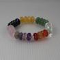 Discover the healing power of stones with this chakras bracelet, natural gemstones