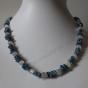 Discover our semi precious stone jewelry in our online jewellery as  this cyanite and moonstone necklace
