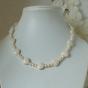 White Onyx Hearts Necklace