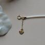 Pearly Kidours Silicon Cordon Gold Charm