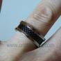Brivael stainless steel and carbon ring