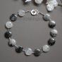 Bibiana rock quartz & tourmaline necklace