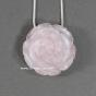 Beverly rose quartz flower pendant
