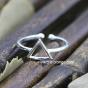 Silver Triangle ring