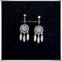 Dreamcatcher silver earrings