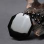 Yin & Yang bagua black obsidian necklace
