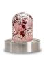 Garnet, rose quartz  and rock crystal gemstone water bottle