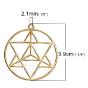 Sacred geometry merkaba pendant