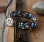 Multicolor bracelet with natural stones