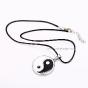 Yin & Yang medal necklace (stainless steel)