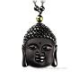 Bouddha obsidian necklace
