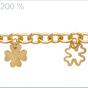 Lucky gold plated bracelet