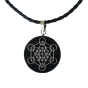 Metatron on black obsidian necklace