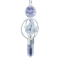 Rock crystal merkaba pendulum