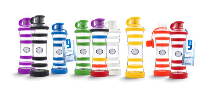 Buvez une eau vivante informée et restructurée grâce à la bouteille i9 en verre et arrêtez d'acheter des bouteilles en plastique