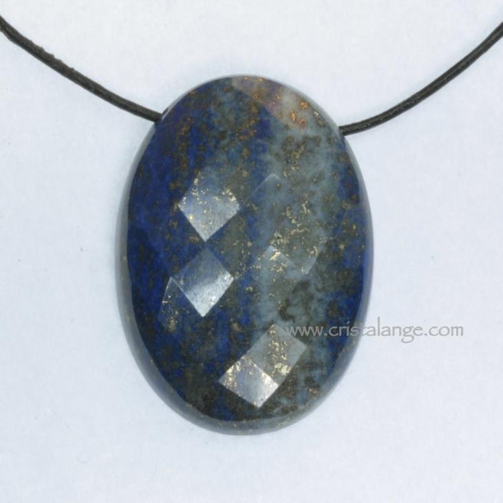 Retrouvez tous nos bijoux pendentifs en pierre semi précieuse dont ce pendentif en lapis lazuli, pierre gemme bleue naturelle