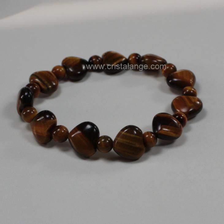 Découvrez le pouvoir des pierres en lithotherapie avec ce bracelet en oeil de tigre, pierre semi précieuse brun doré, et bien d'autres sur le site de vente en ligne de bijoux pierres Cristalange.com