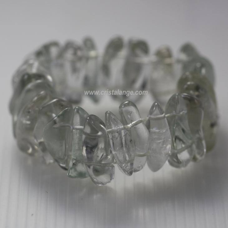 Découvrez le pouvoir des pierres en lithotherapie avec ce bracelet en prasiolite, pierre semi précieuse vert pâle, et bien d'autres sur le site de vente en ligne de bijoux pierres Cristalange.com