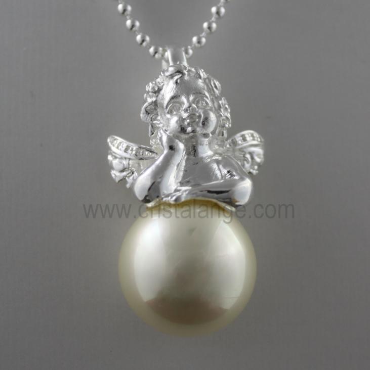Bijoux anges: Découvrez notre gamme de colliers et pendentifs ange gardien en argent avec perles ou pierres sur le site Cristalange