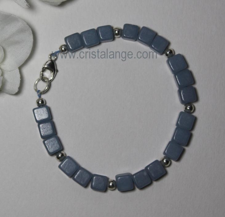 Bracelet angélite Bluette (bracelet anhydrite)
